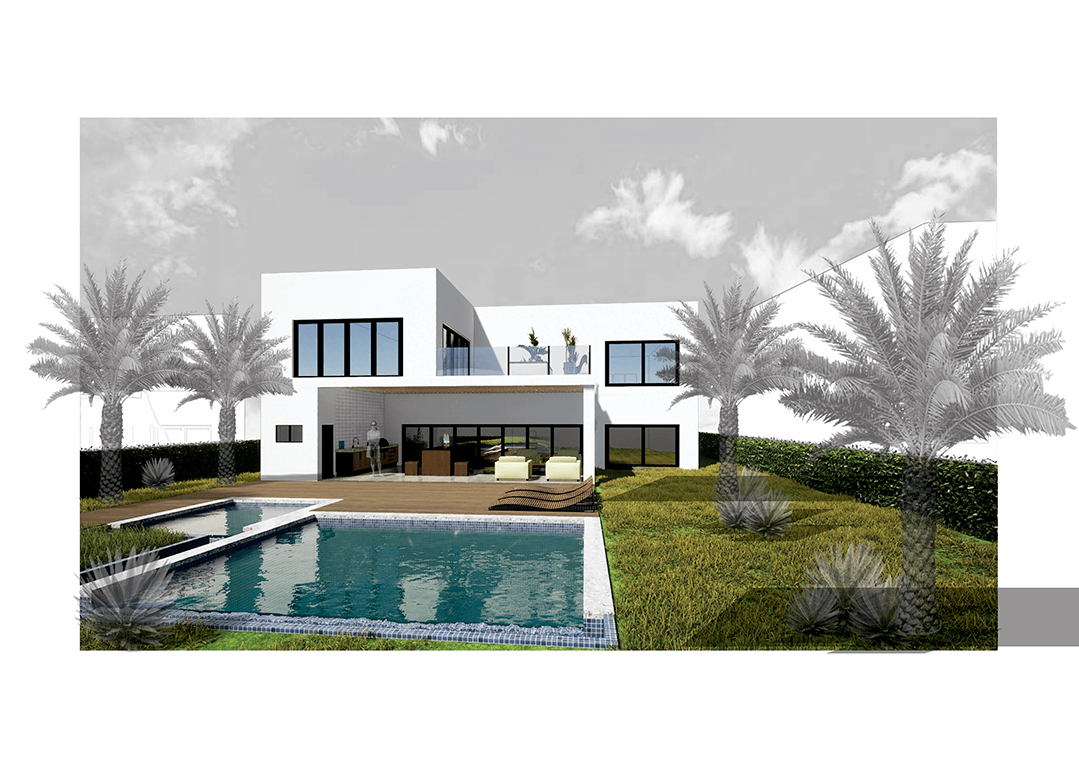 White House Single Family | Real Estate Architectural Project | Panama Beach City, FL