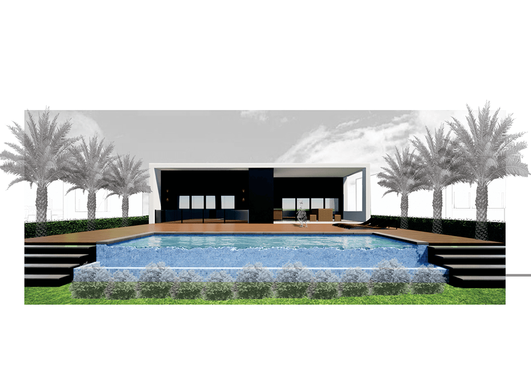 In Progress Portfolio Architecture | Entertainment and Relaxation Concrete House | Panama City Beach
